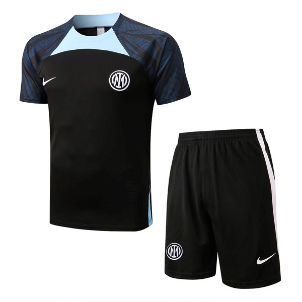 Maillot Entrainement Inter Milan Ensemble Complet 2022-23 Noir